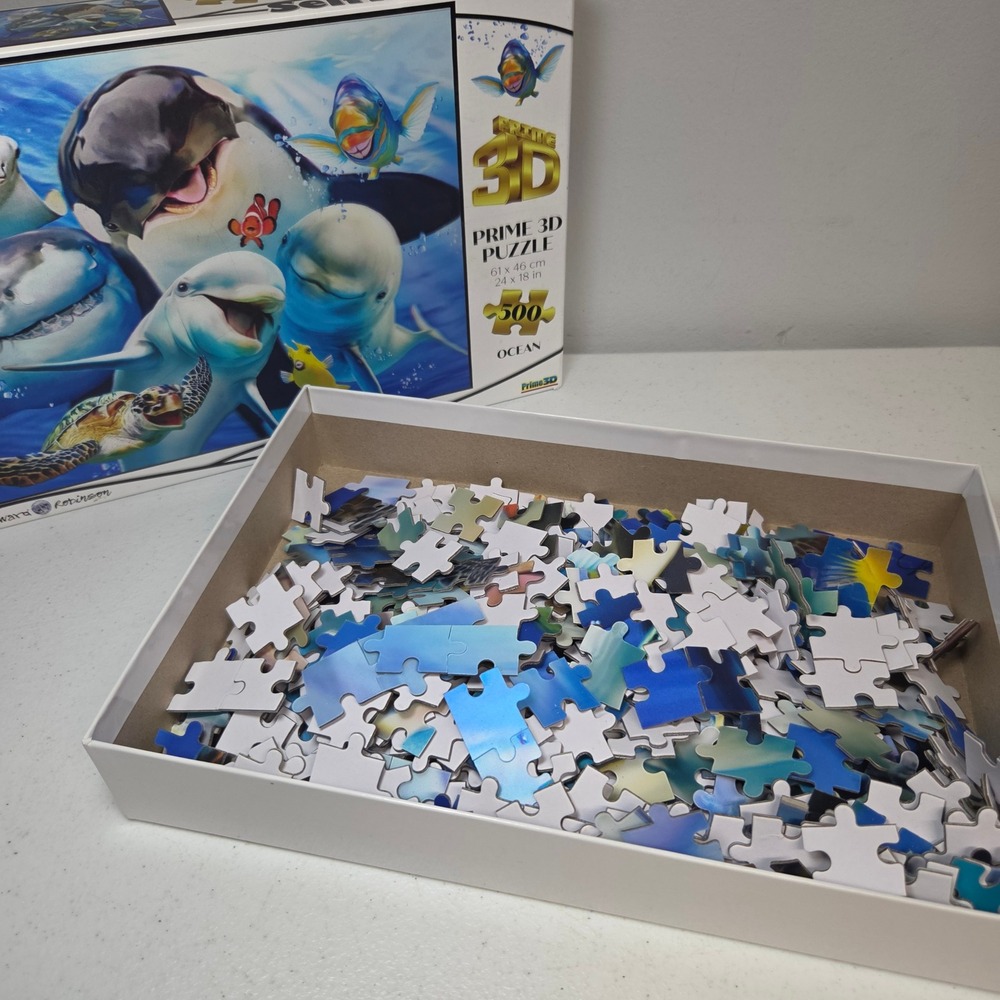Prime 3D Ocean Selfies Jigsaw Puzzle 500 Pieces Howard Robinson Lenticular